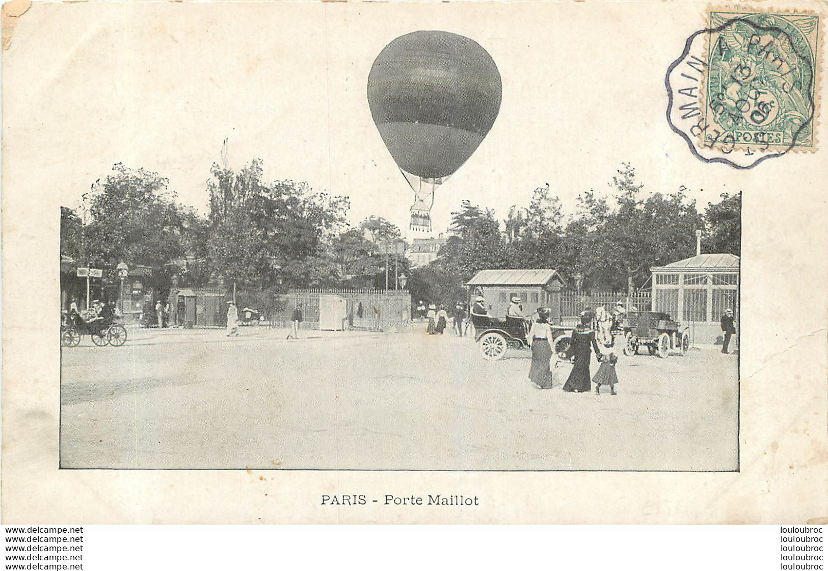 DIRIGEABLE PARIS PORTE MAILLOT - Zeppeline