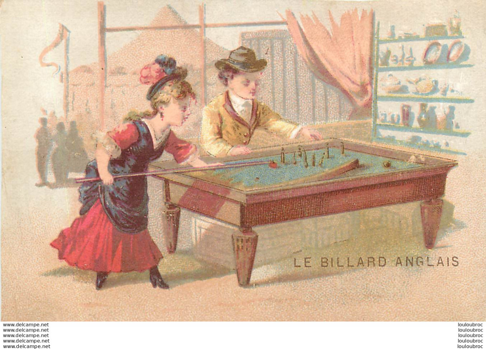 CHROMO AU BON PASTEUR A SENS IMP. FREON LE BILLARD ANGLAIS - Andere & Zonder Classificatie