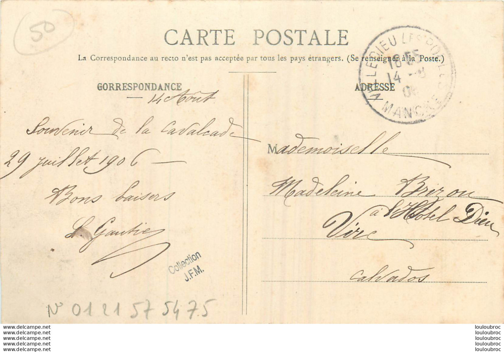 VILLEDIEU LES POELES LA GRANDE CAVALCADE 1906 - Villedieu