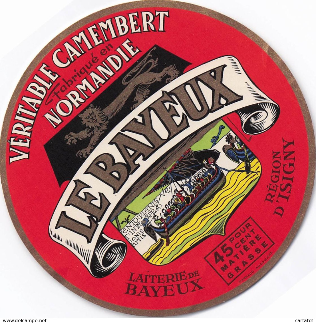 Etiquette CAMEMBERT LE BAYEUX - Formaggio