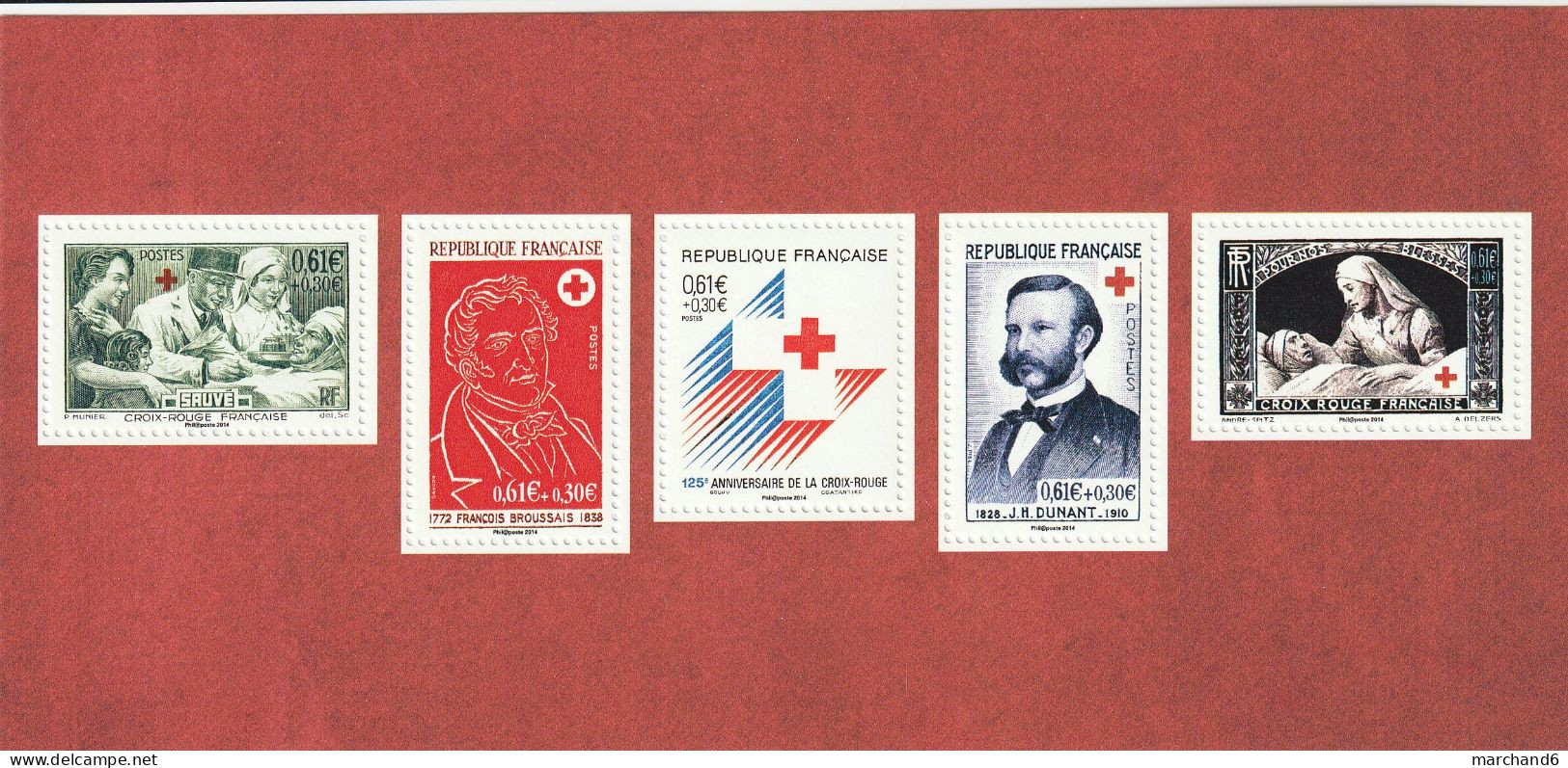 2014 France Bloc Souvenir 150 Ans De La Croix Rouge Française Les 2 Feuillets N°95 Et 95A Neuf ** - Foglietti Commemorativi