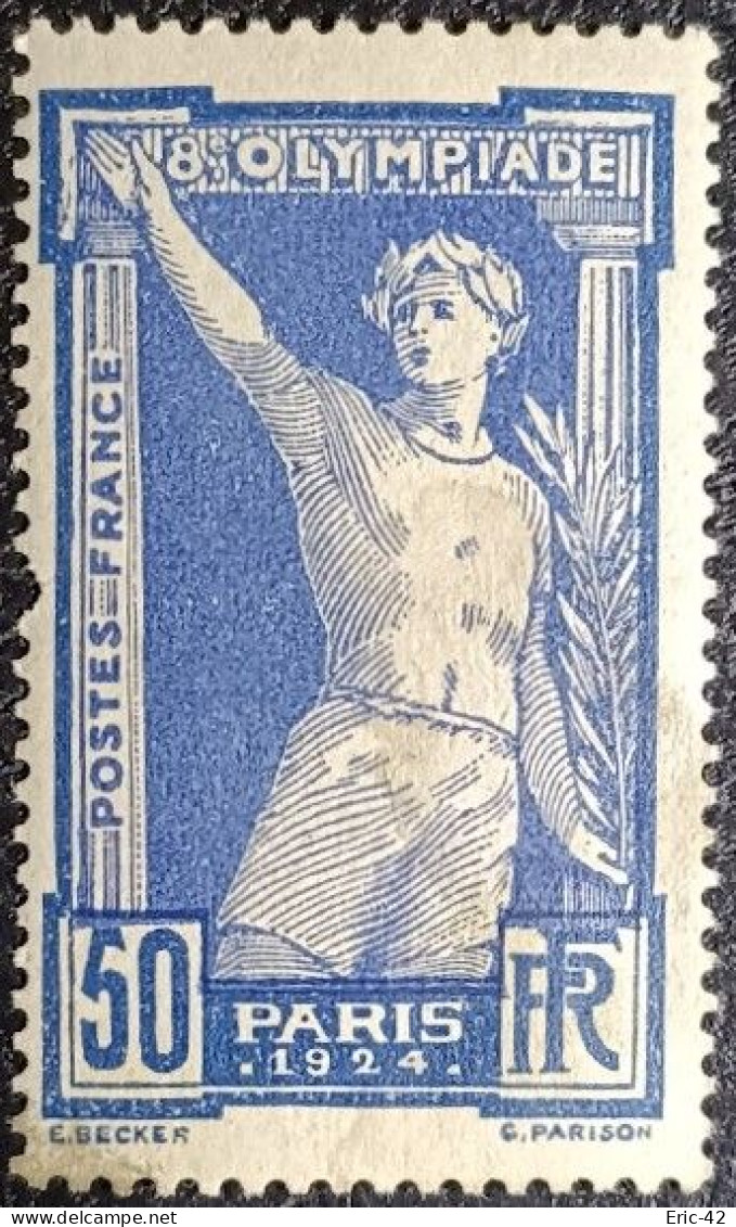 FRANCE - 1924 - Y&T N°186 - JEUX OLYMPIQUES DE PARIS NEUF* - Ongebruikt