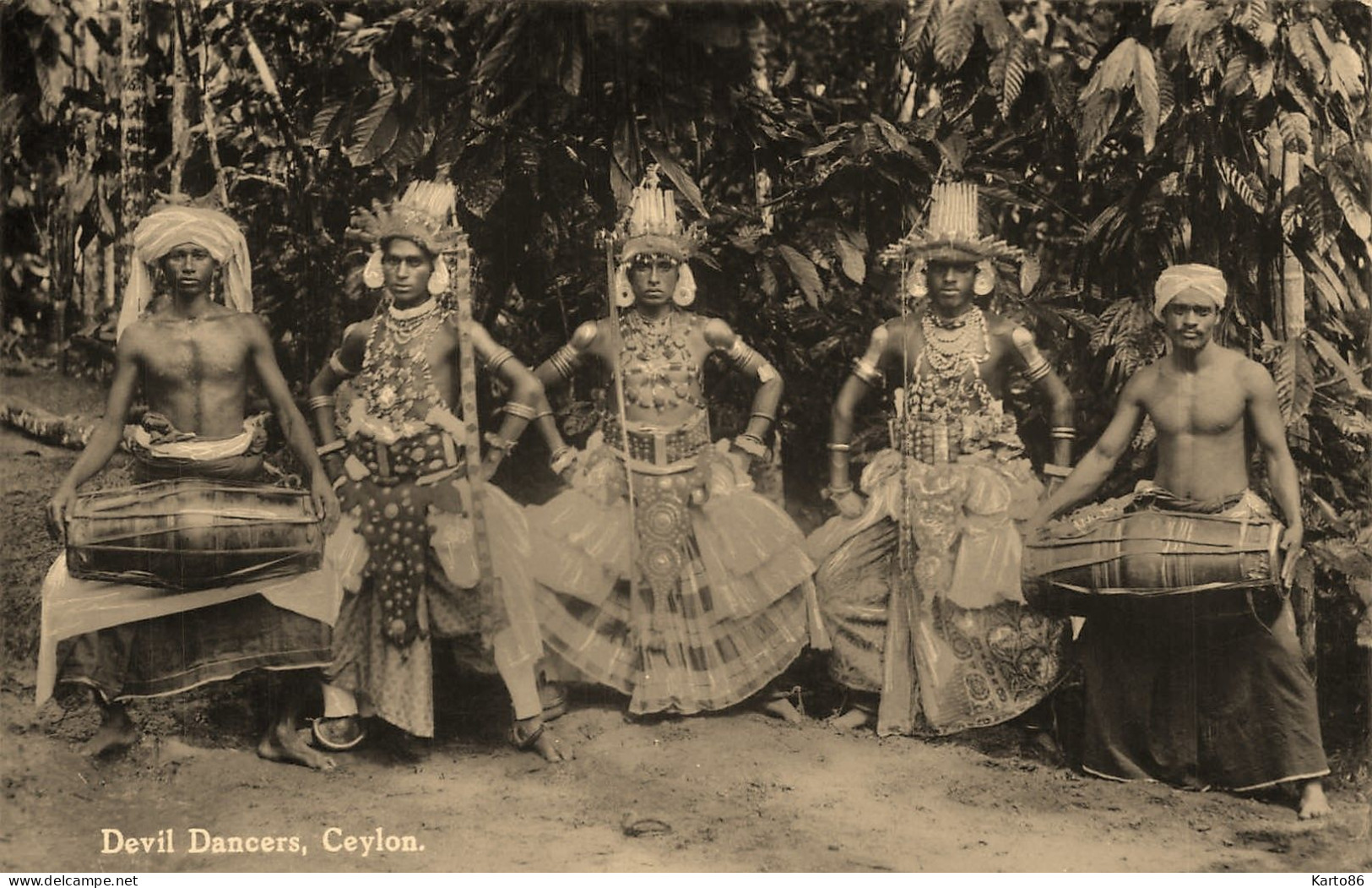 Ceylon * Carte Photo * Devils Dancers * Ceylan Sri Lanka - Sri Lanka (Ceylon)