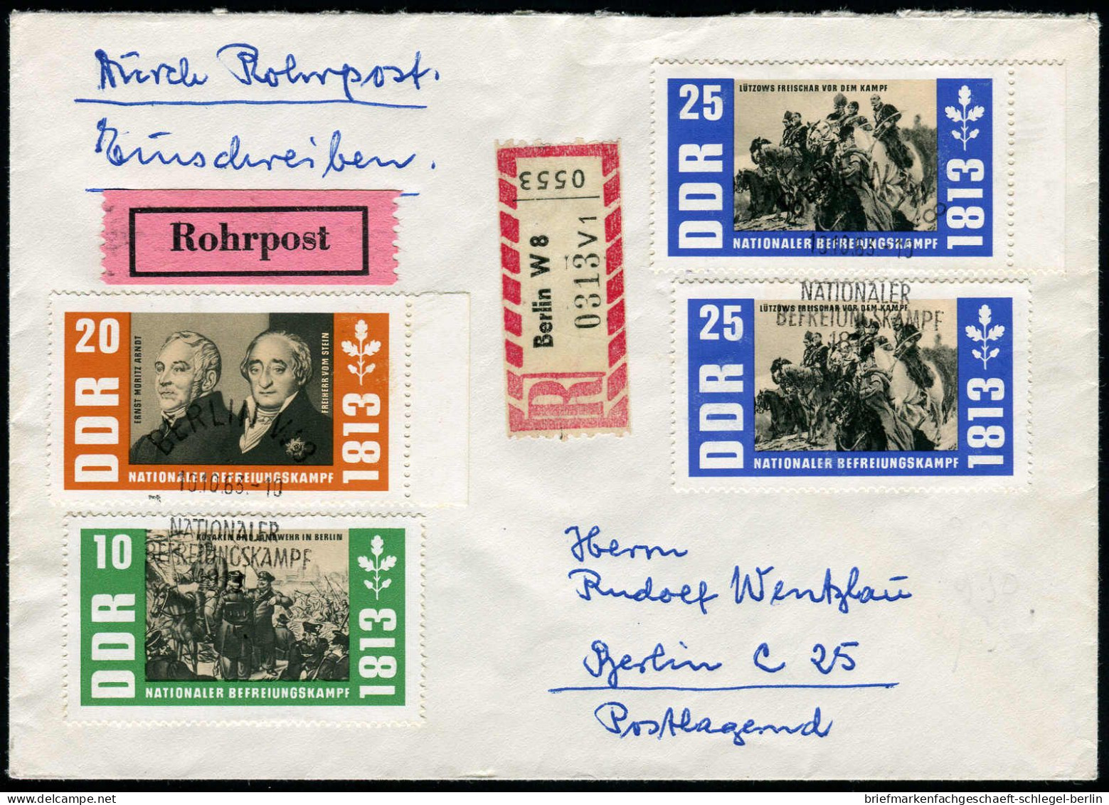 DDR, 1963, 989, 990, 991(2), Brief - Sonstige & Ohne Zuordnung