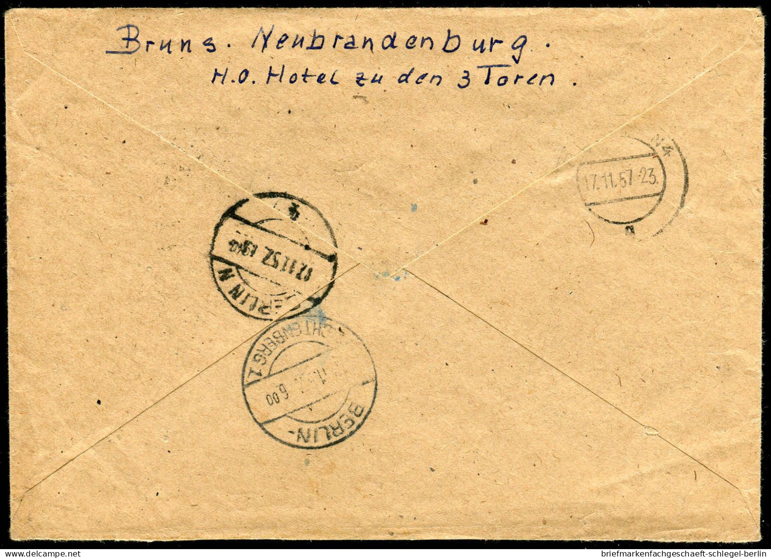 DDR, 1957, 455(2), 602(2), Brief - Sonstige & Ohne Zuordnung