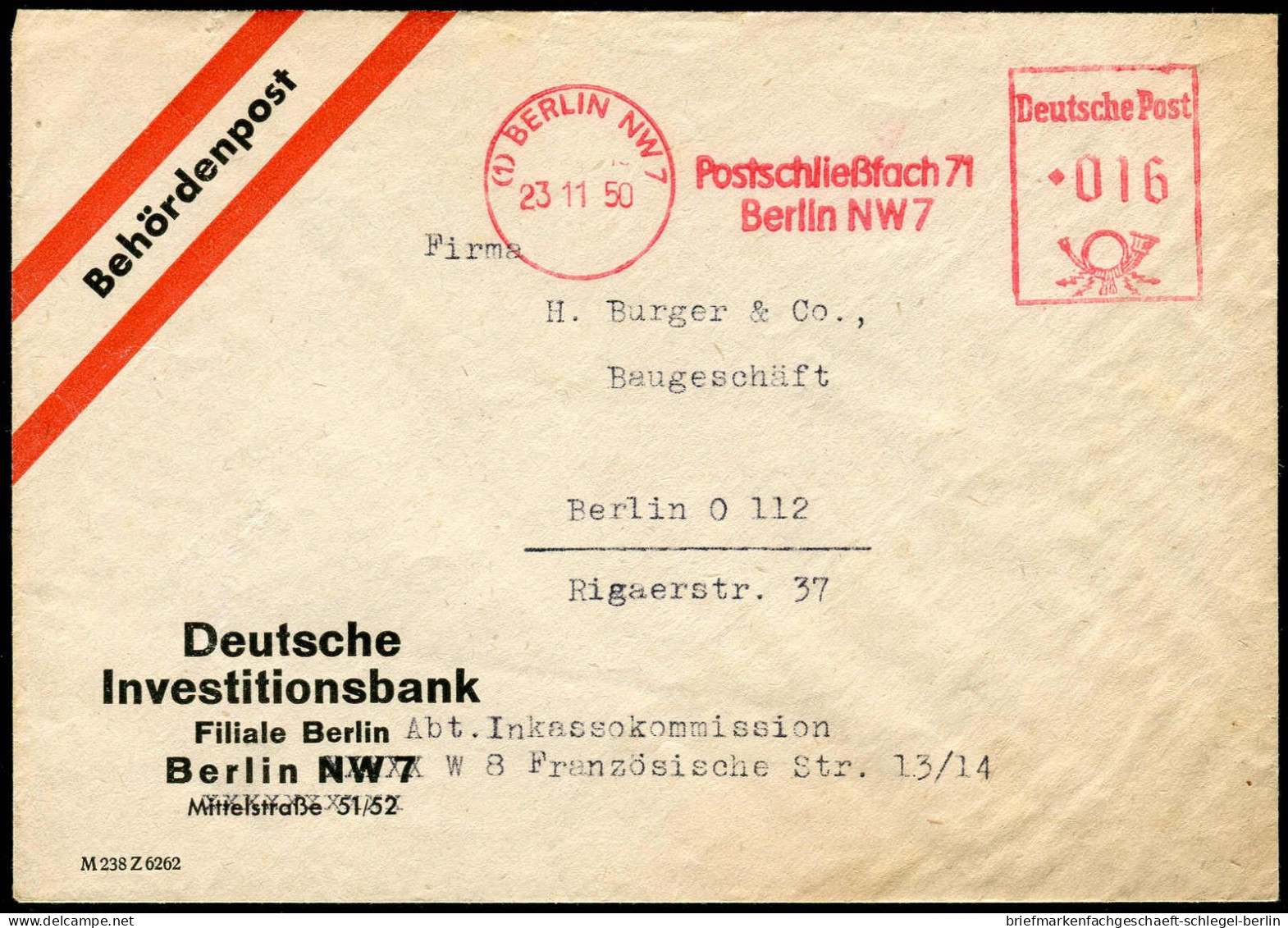 DDR, 1950, AFS =016=, Brief - Sonstige & Ohne Zuordnung