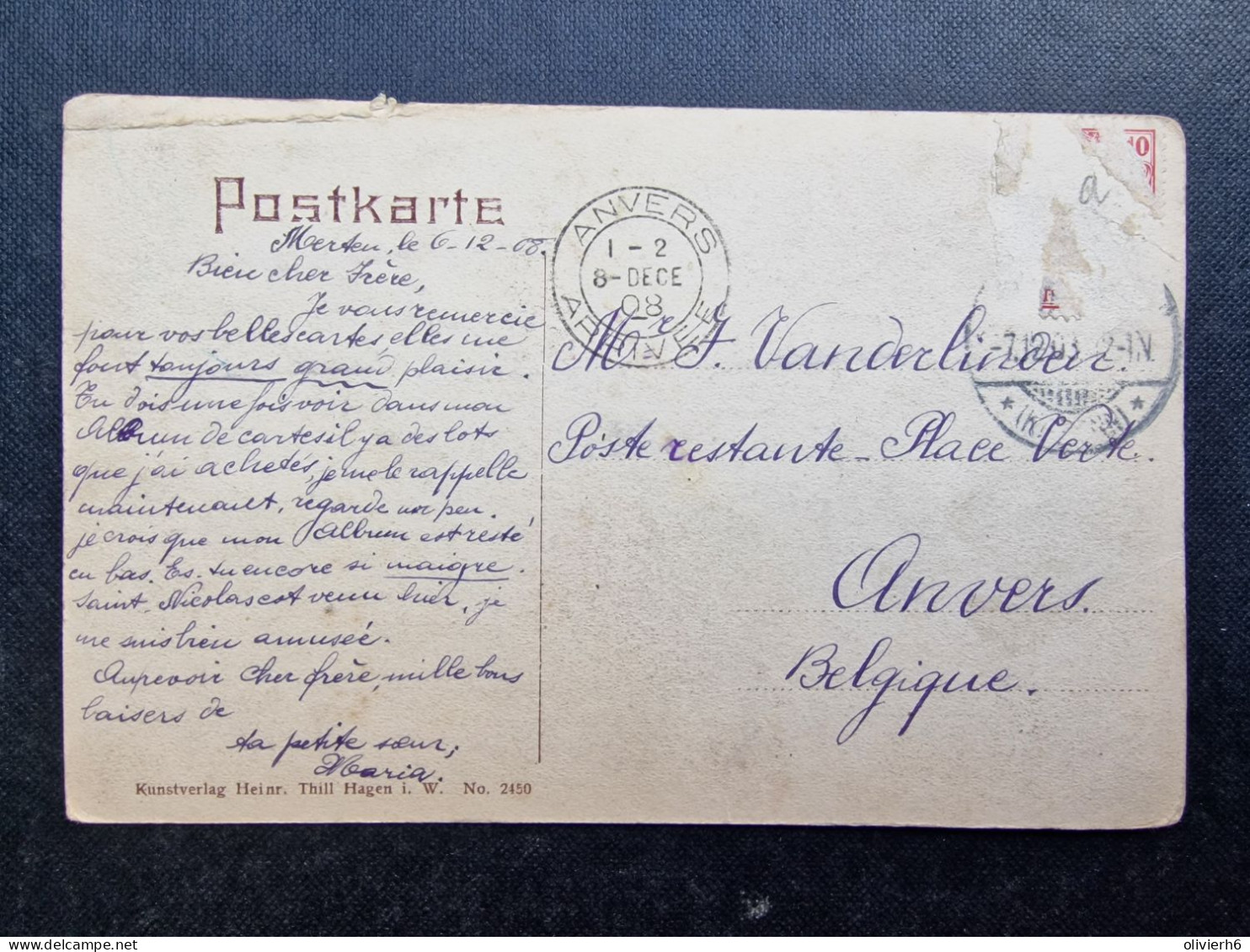 LOT 3 CP BELGIQUE (M2408) MERTEN (2 vues) Pensionaat Zur hI Familie