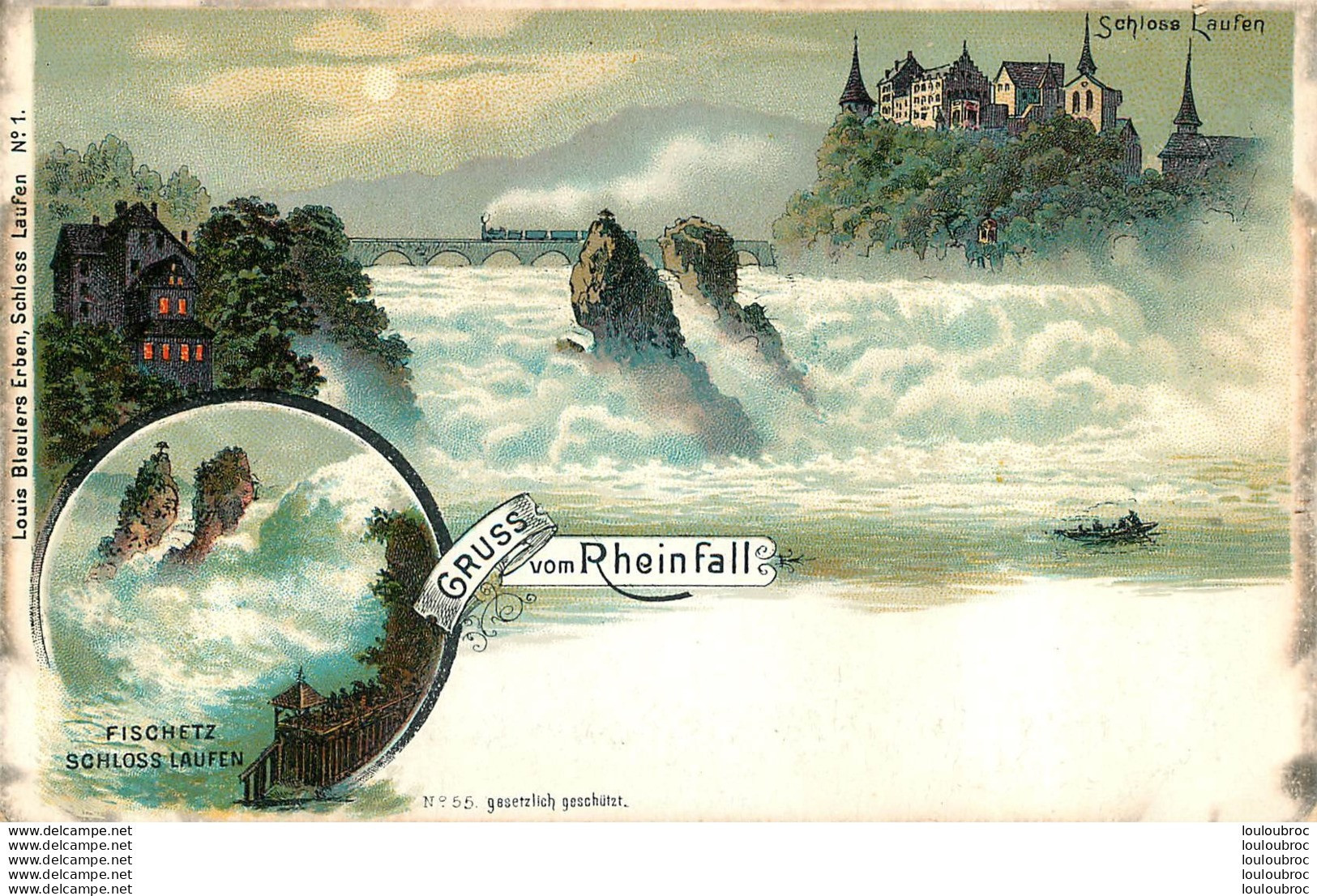 GRUSS VOM RHEINFALL  SCHLOSS LAUFEN - Laufen-Uhwiesen 