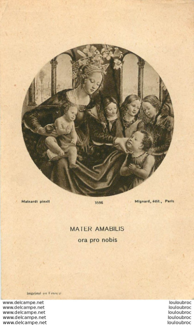 CANIVET IMAGE RELIGIEUSE   MATER AMABILIS - Devotion Images