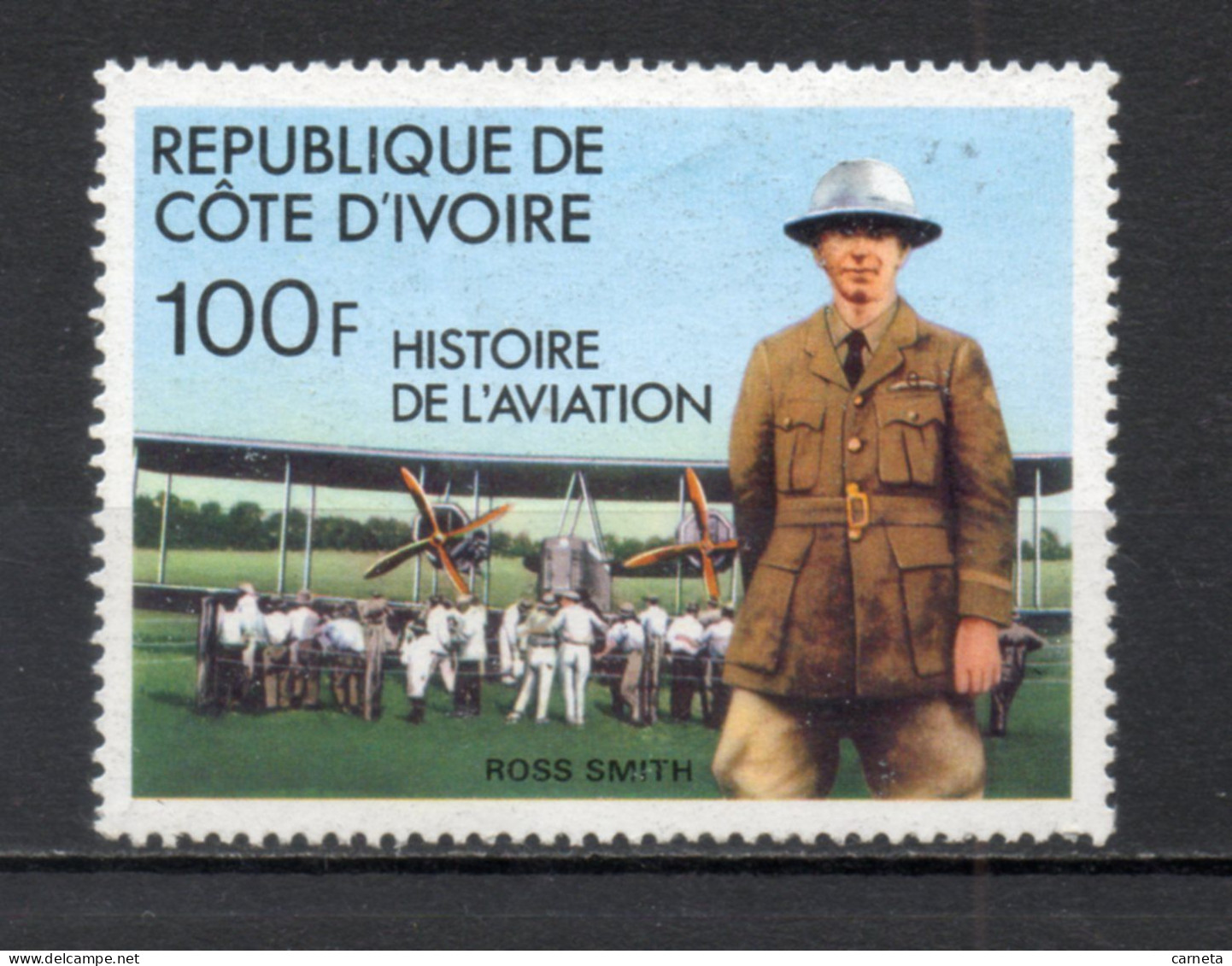 COTE D'IVOIRE N° 426    NEUF SANS CHARNIERE COTE 1.80€    AVIATEUR AVION - Côte D'Ivoire (1960-...)