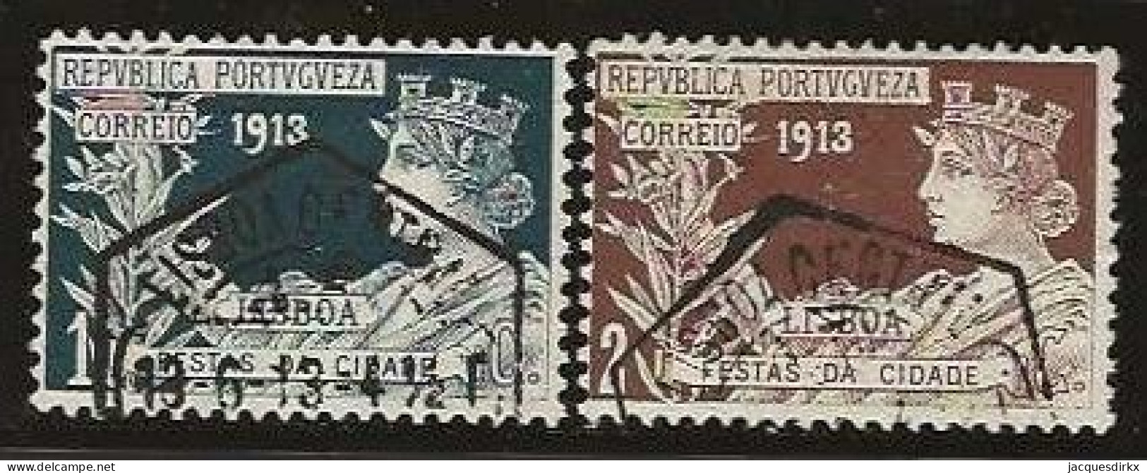 Portugal     .  Y&T      .    224/225      .     O        .   Cancelled - Usati