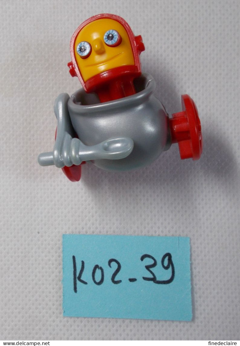 Kinder - Robot Jaune, Rouge Et Gris - K02 39 - Sans BPZ - Steckfiguren