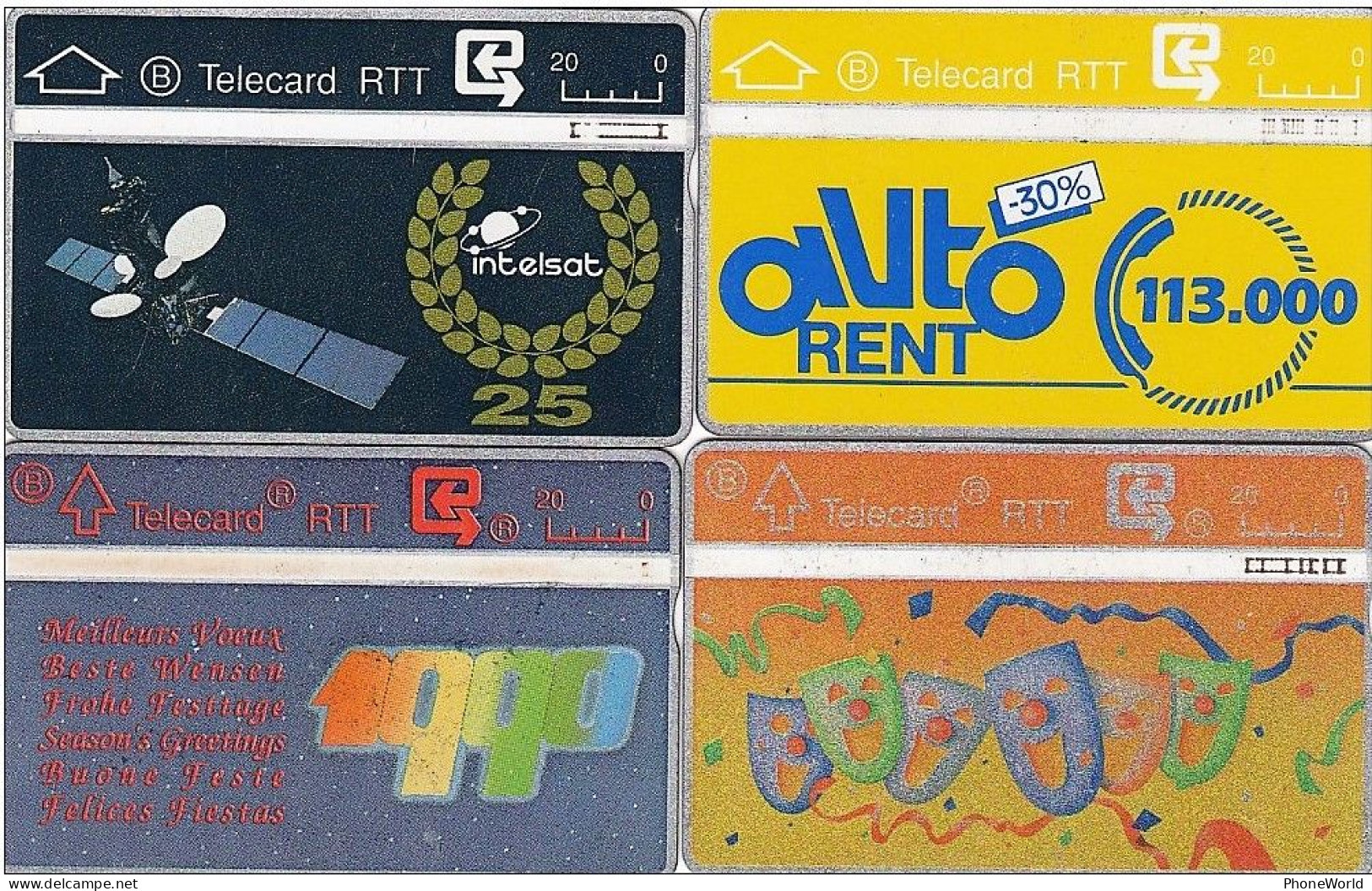 RTT/Belgacom - Nicely Filled Collection 177 Diff Phonecards L&G, S3 - S4 - S6.... - S188, Excellent Used Condition - Ohne Chip