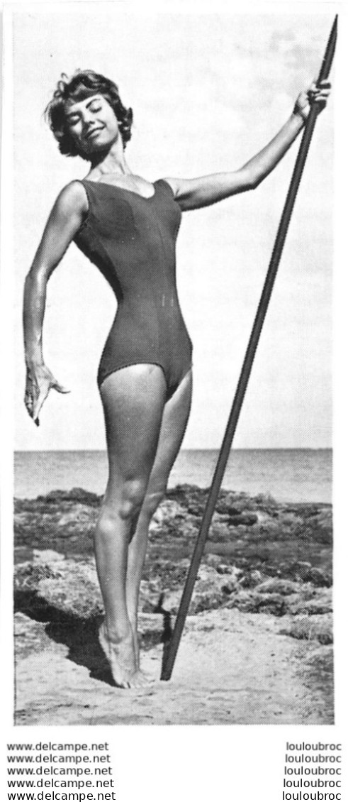 PHOTO  FEMME MAILLOT DE BAIN  BORD DE MER FORMAT 13.50 X 6.50 CM - Pin-Up