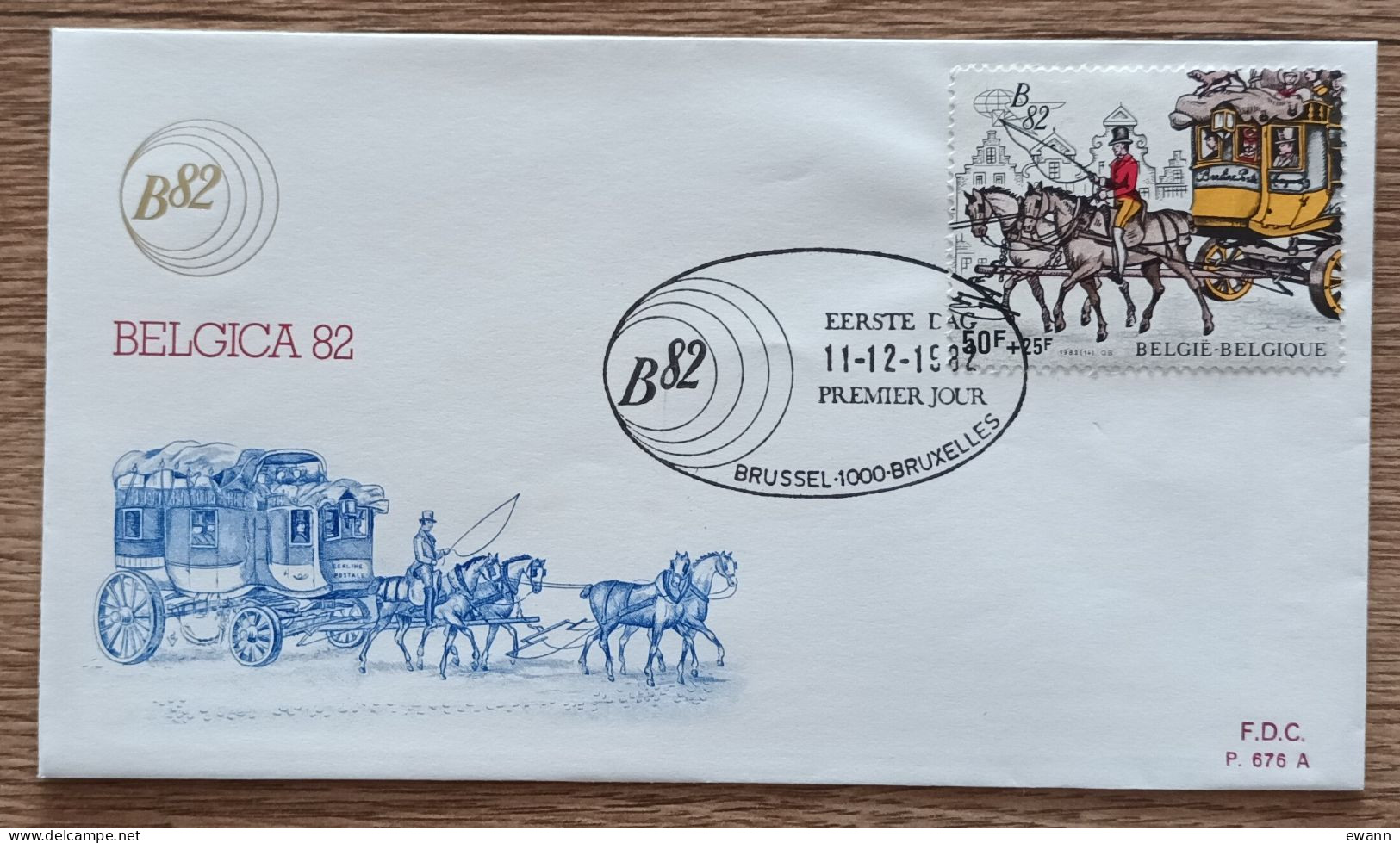 Belgique - FDC 1982 - YT N°2077 - Belgica'82 / Exposition Philatélique - 1981-1990