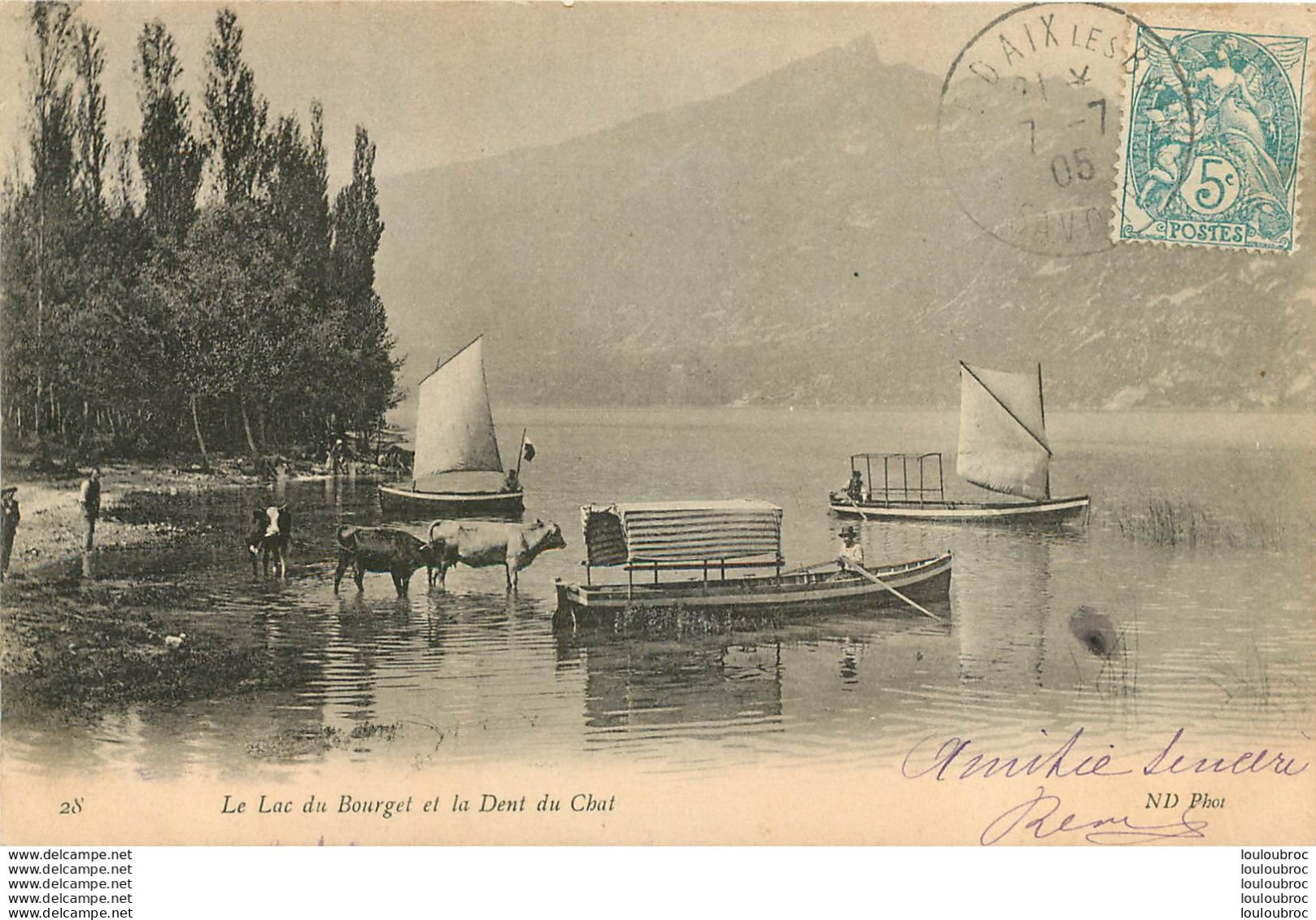 LE LAC DU BOURGET ET LA DENT DU CHAT - Le Bourget Du Lac