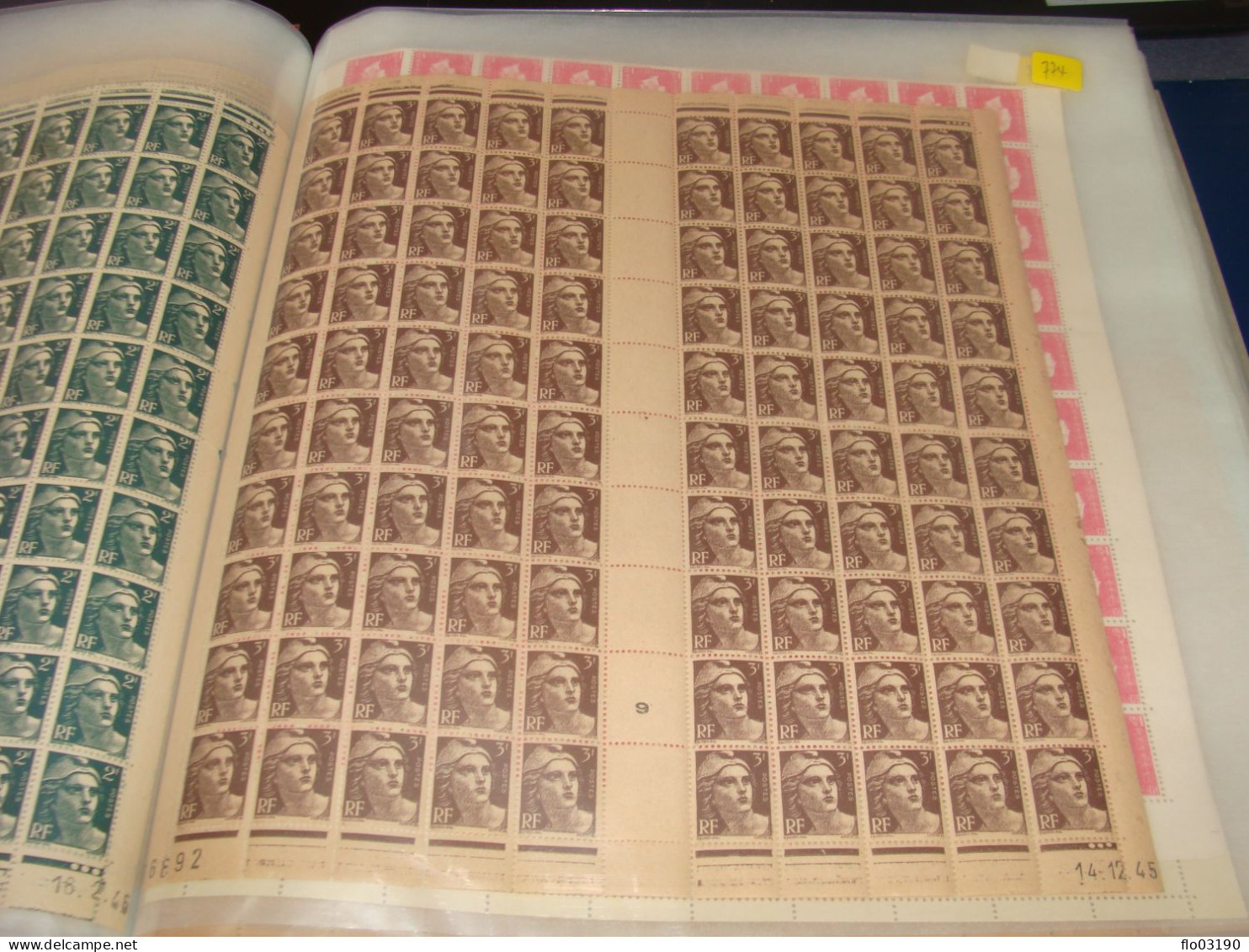 N° 715 En Feuille  De 100 Timbres Entières Neuves - Ganze Bögen