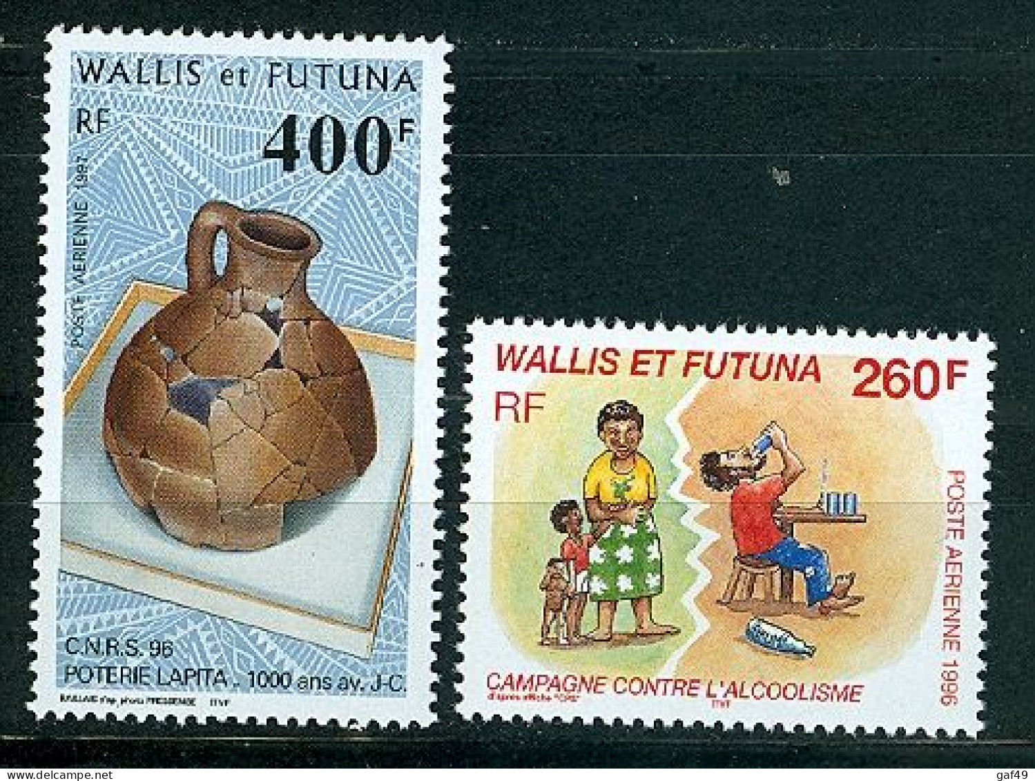 Wallis & Futuna N°Y&T PA 196 Et 197 De 1996 Sujets Divers Neuf Sans Charnière Très Frais - Neufs