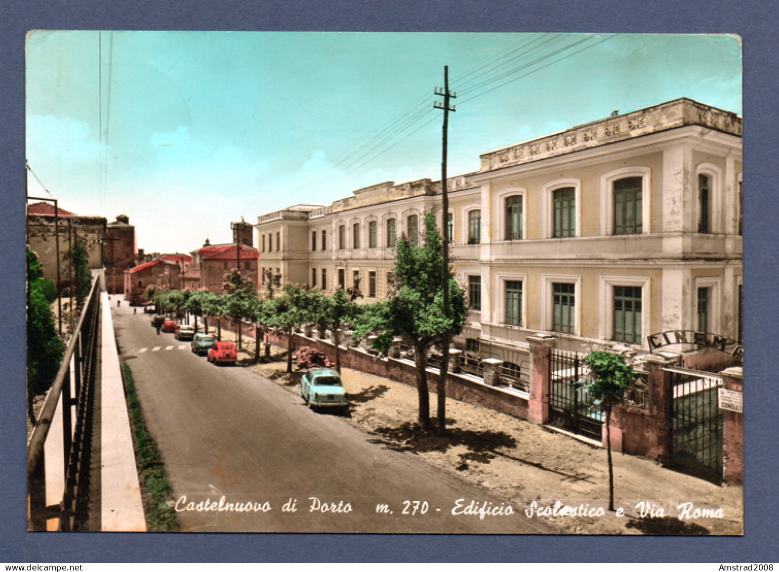 1967 - CASTELNUOVO DI PORTO - EDIFICIO SCOLASTICO E VIA ROMA  -  ITALIE - Andere Monumente & Gebäude