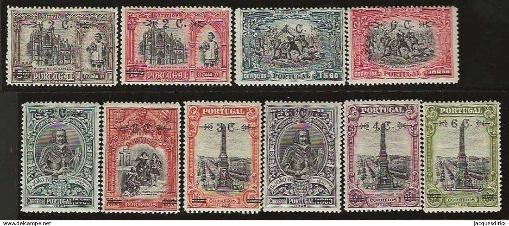 Portugal     .  Y&T      .  404/413     .    *        .    Mint-hinged - Ungebraucht