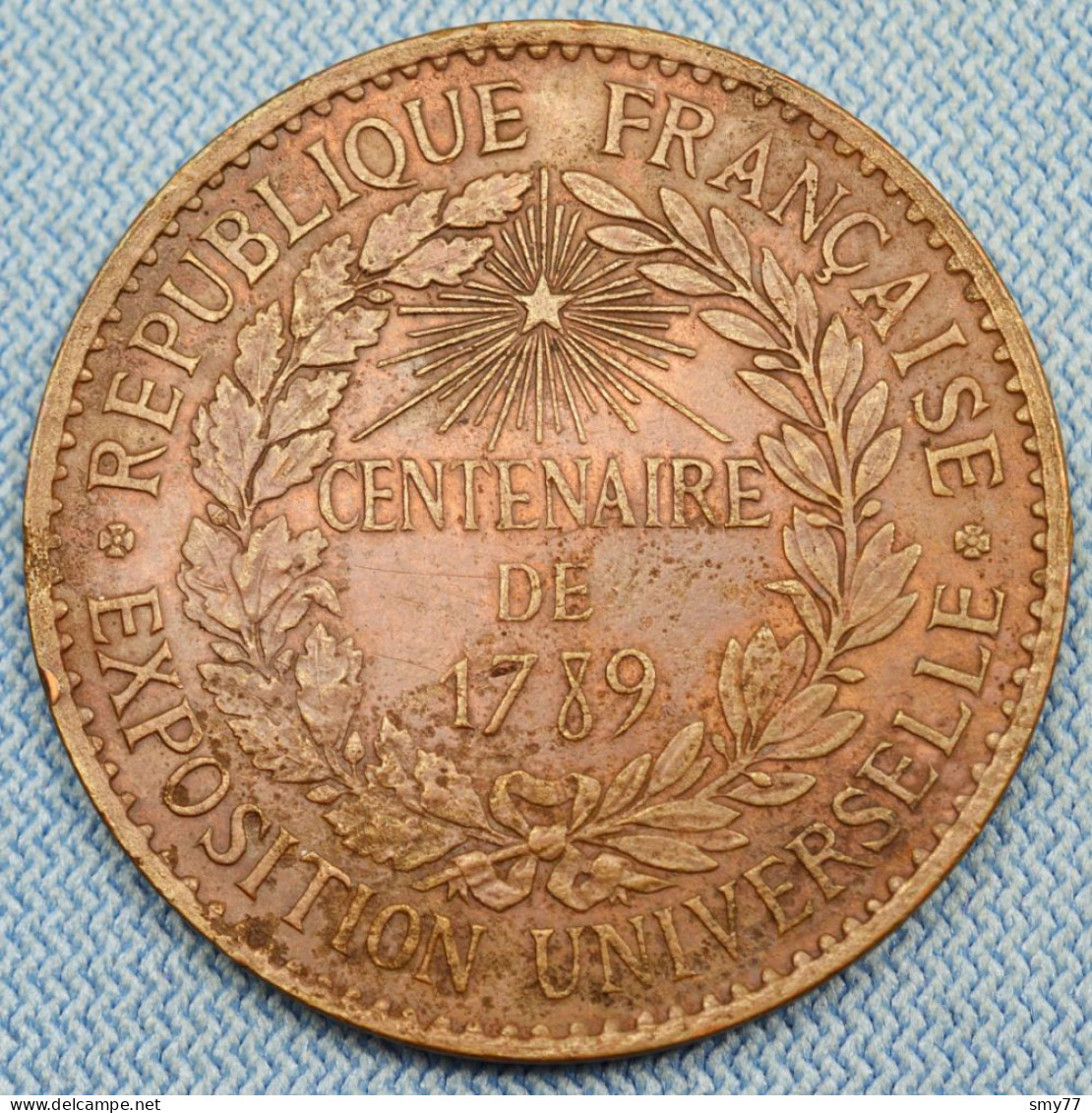 France • Centenaire De L'Exposition Universelle De 1789 • 1889 • Médaille •  [24-761]14 - Andere & Zonder Classificatie