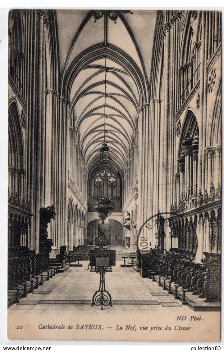 CPA Cathédrale De BAYEUX - La Nef Vue Prise Du Choeur - Bayeux