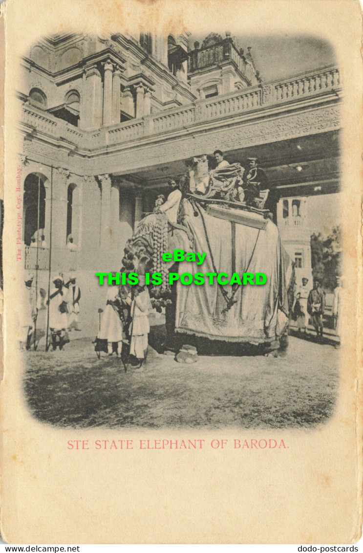 R619536 Ste State Elephant Of Baroda. Phototype - Mondo