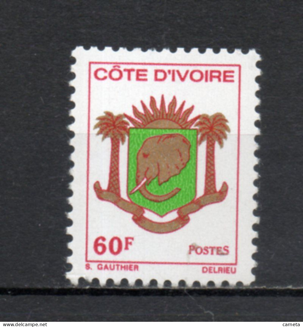 COTE D'IVOIRE N° 395    NEUF SANS CHARNIERE COTE 1.00€    ARMOIRIE ELEPHANT ANIMAUX - Côte D'Ivoire (1960-...)