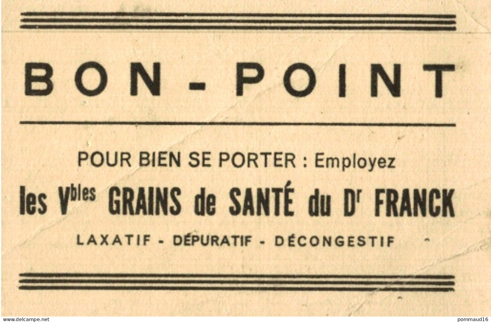 Bon-point N°42 Les Vbles Grains De Santé Du Dr Franck : Saint Jean-Baptiste - Andere & Zonder Classificatie