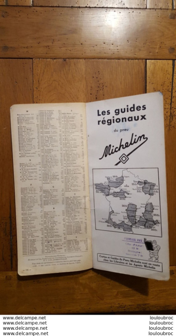 MICHELIN GUIDE REGIONAL BRETAGNE COTE DE L'ATLANTIQUE 1936-37 COMPOSE DE 176 PAGES PARFAIT ETAT - Michelin-Führer