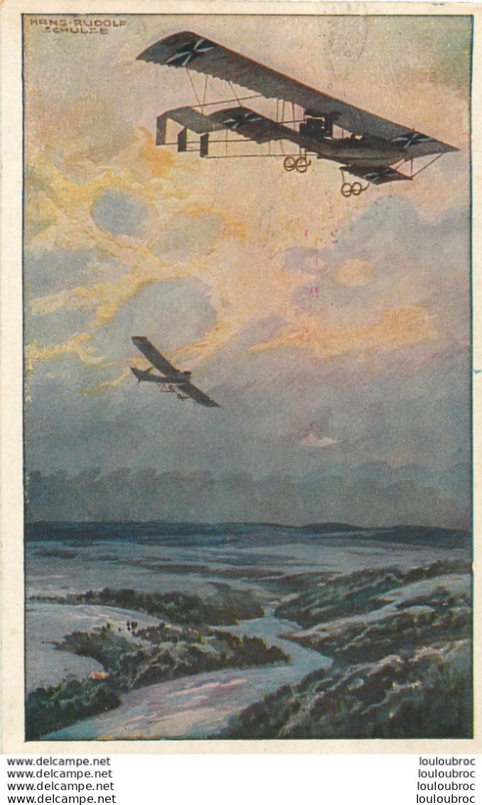 AVIATION ALLEMANDE ILLUSTREE PAR HANS  RUDOLF SCHULZE - 1914-1918: 1st War