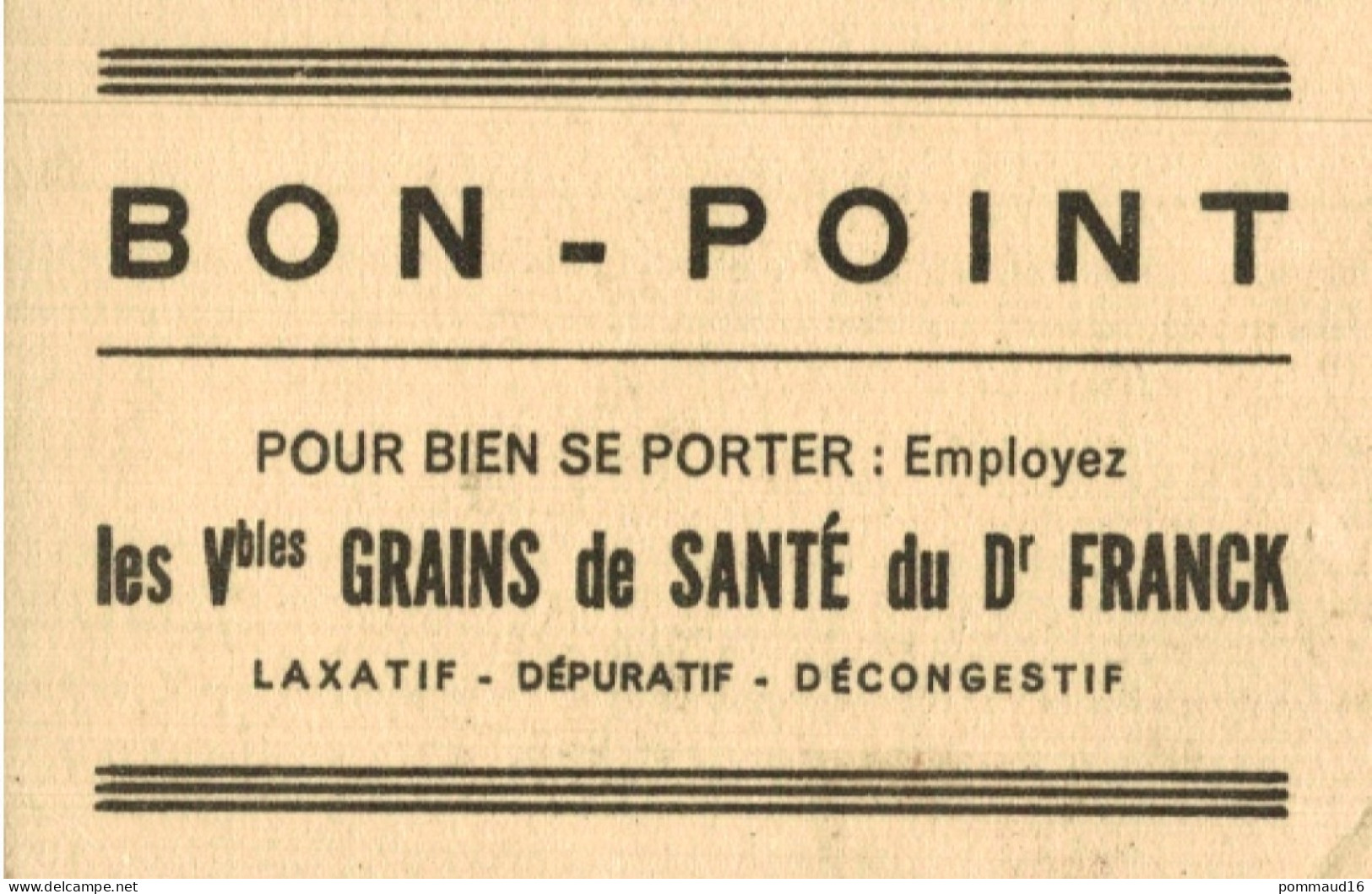 Bon-point N°54 Les Vbles Grains De Santé Du Dr Franck : Bonaparte à Arcole - Other & Unclassified