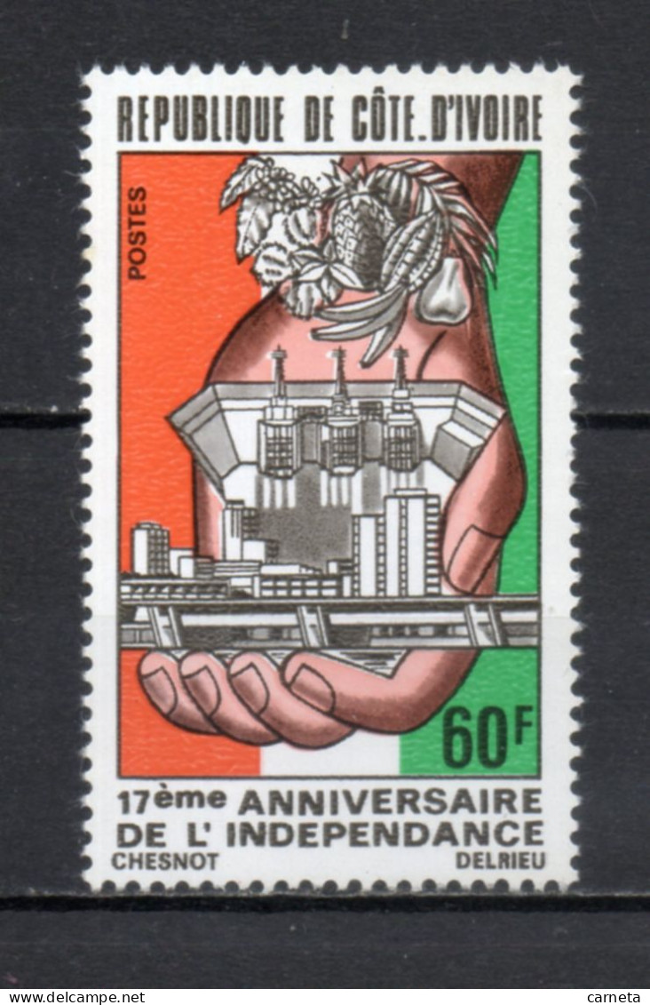 COTE D'IVOIRE N° 440    NEUF SANS CHARNIERE COTE 1.00€    INDEPENDANCE  VOIR DESCRIPTION - Côte D'Ivoire (1960-...)