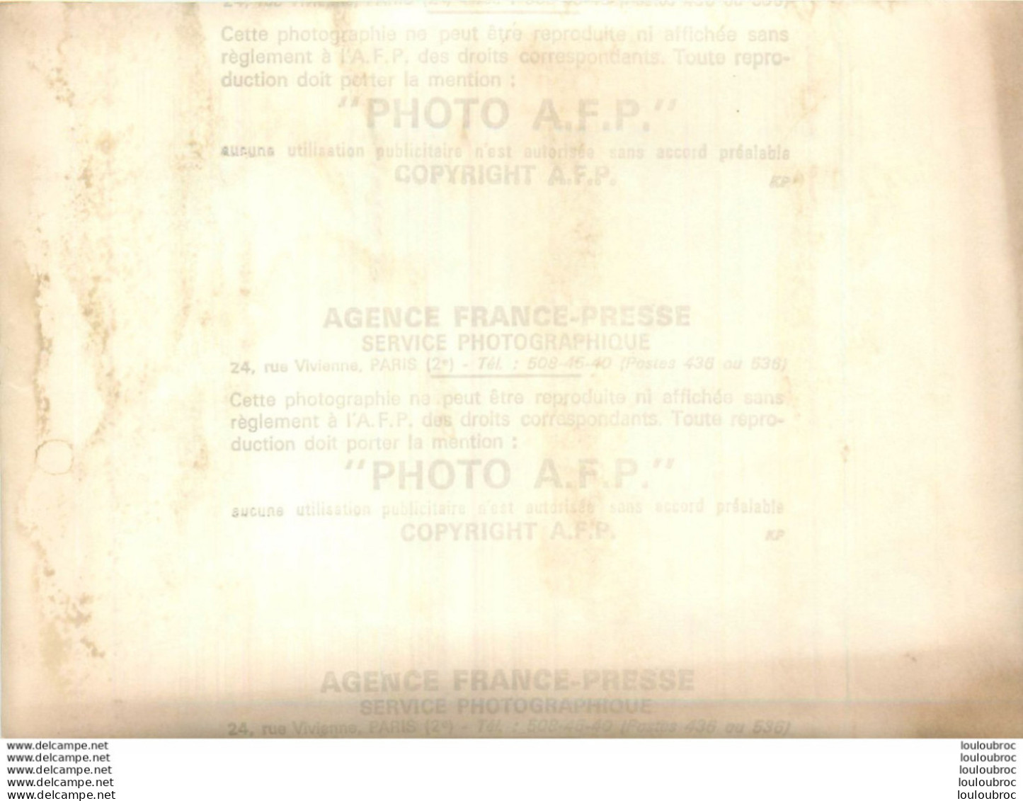 GRAND PRIX DE PAU FORMULE II 04/1971 LE SUEDOIS WISSEL VAINQUEUR ET JABOUILLE SECOND  ET JOUSSAUD 3EM  PHOTO AFP 18X13CM - Sports