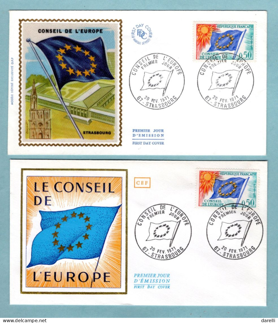 FDC France 1971 - Conseil De L'Europe 1971 - YT  33 - 67 Strasbourg - 1970-1979