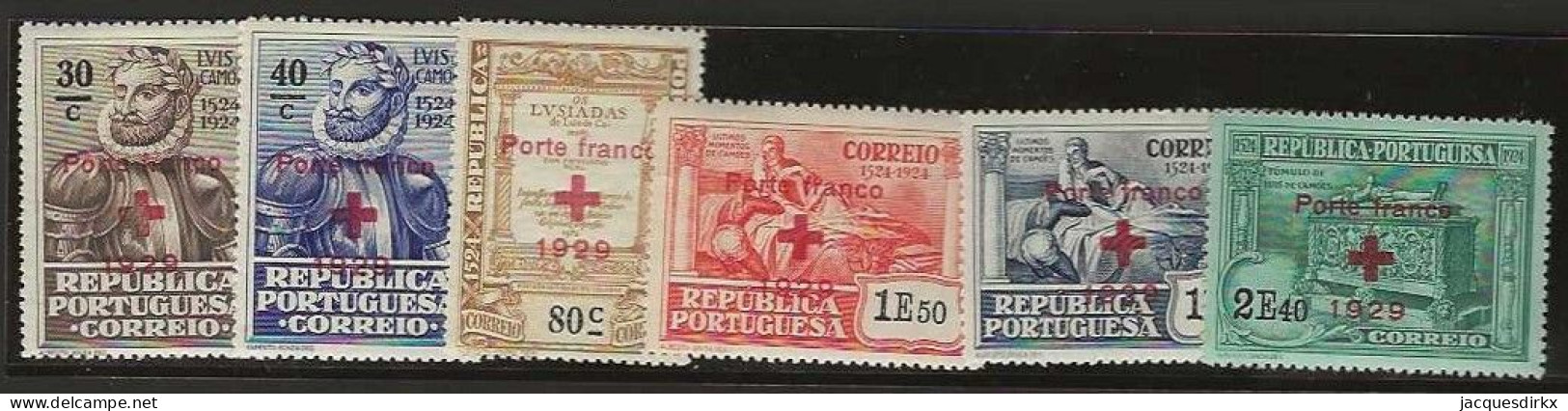 Portugal     .  Y&T      .  Franchise  38/43    .    *        .    Mint-hinged - Nuovi