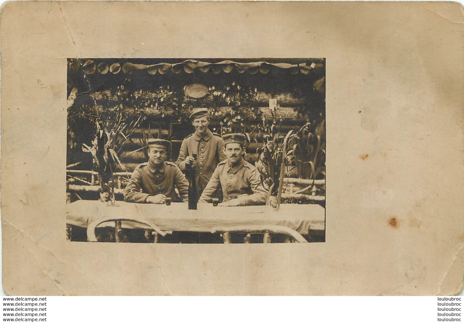 CARTE PHOTO ALLEMANDE GUERRE 14-18 SOLDATS ALLEMANDS 1916 - Weltkrieg 1914-18