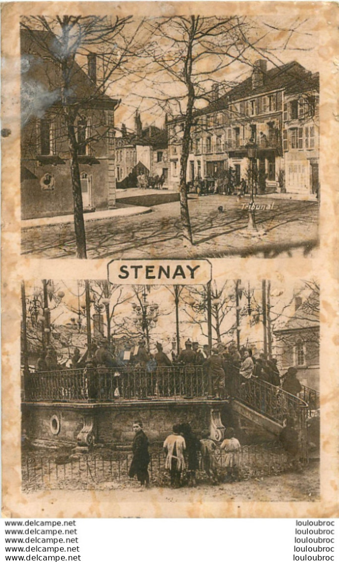 STENAY CARTE ALLEMANDE 1915 FELDPOSTKARTE AVEC CACHET AU VERSO - Stenay