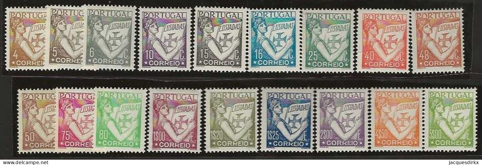 Portugal     .  Y&T      .  18 Stamps     .    *        .    Mint-hinged - Unused Stamps