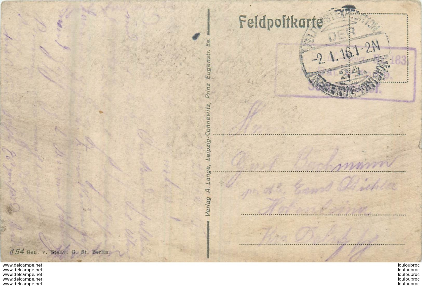 BETHENIVILLE CARTE ALLEMANDE 1916 FELDPOSTKARTE AVEC CAMION - Bétheniville