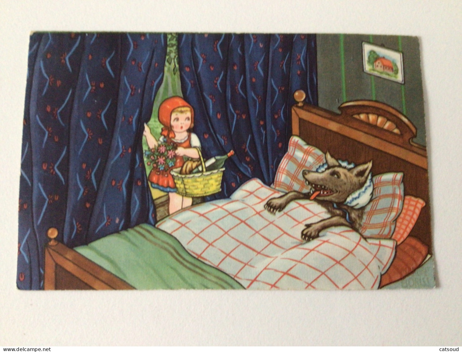 Carte Postale Ancienne (1934) Le Petit Chaperon Rouge - Fairy Tales, Popular Stories & Legends