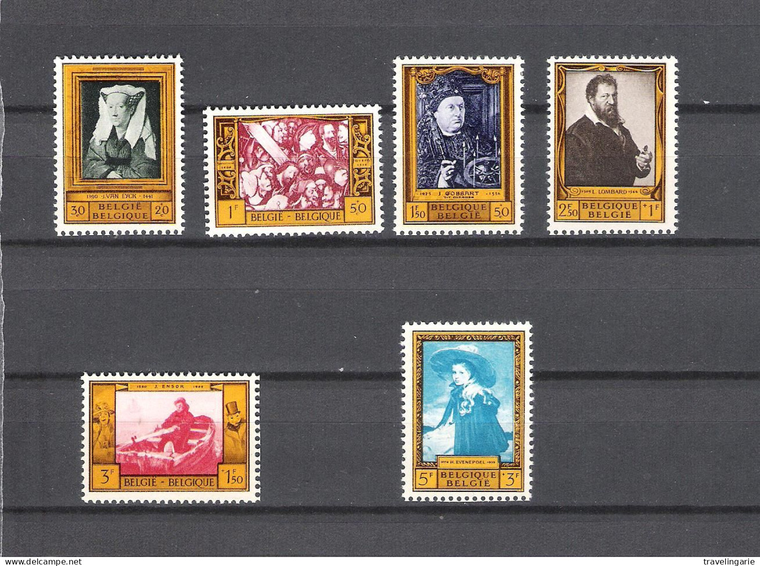 Belgium 1958 Famous Paintings In Belgian Museums MNH/** - Sonstige & Ohne Zuordnung