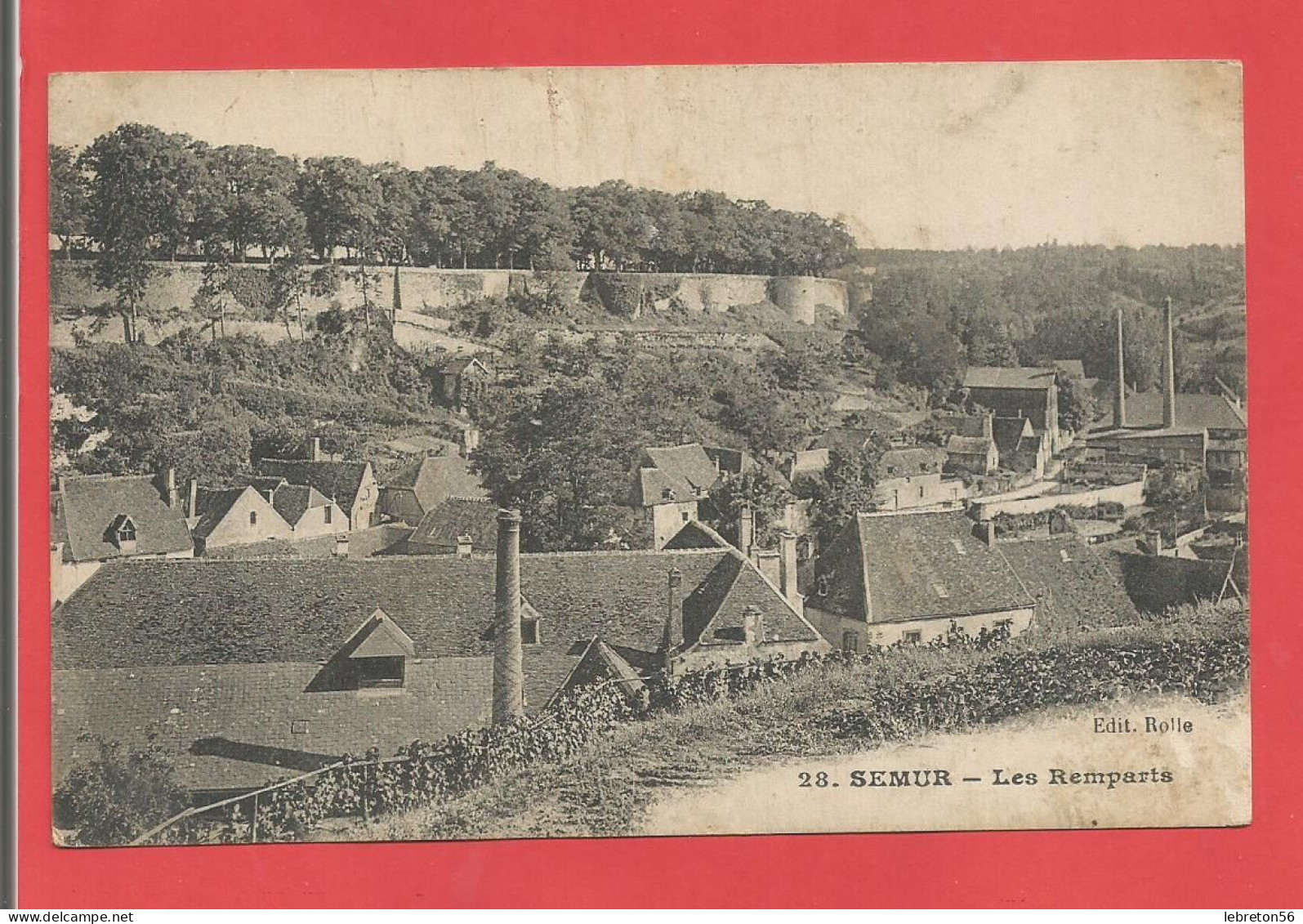 C.P.A. ( 21 ) « SEMUR » Les Remparts -  Jolie Vue Générale   X2phots - Semur