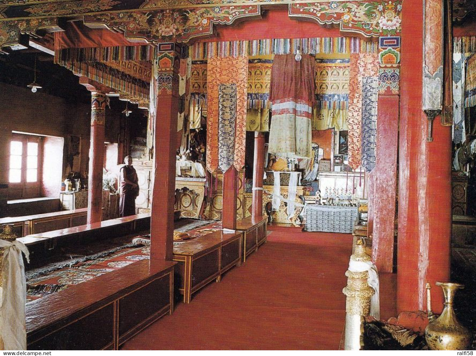 1 AK Ladakh - Indien * Prayer Hall (Gebetshalle) Im Lamayuru Kloster - Eines Der ältesten Klöster Ladakhs * - Indien
