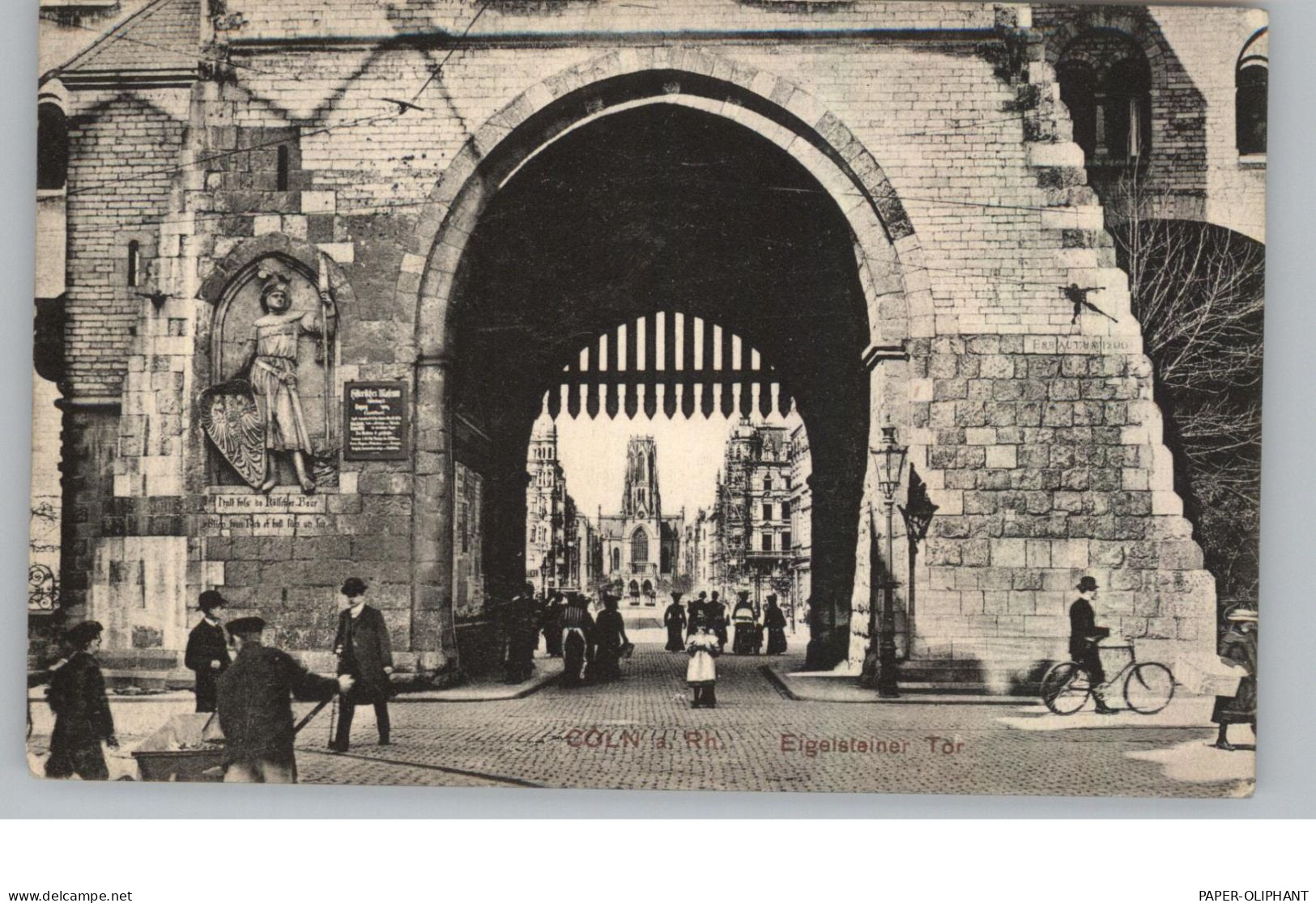 5000  KÖLN, Eigelstein Tor, Belebte Szene, 1913 - Koeln