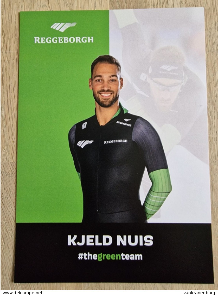 Card Kjeld Nuis - Team Reggeborgh - 2023-2024 - Ice Speed Skating Eisschnelllauf Patinage De Vitesse Schaatsen - Sports D'hiver