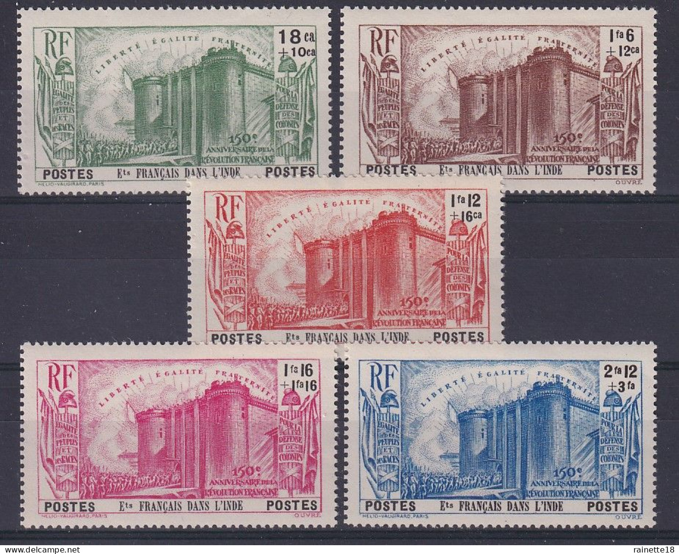 Inde                 118/122 ** - Unused Stamps