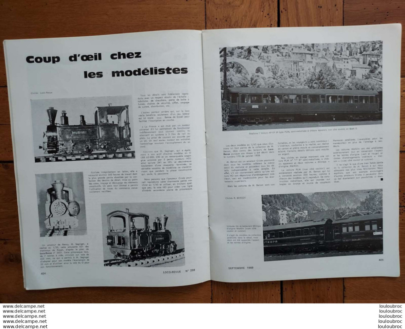 LOCO REVUE N°298 DE 1969 AMATEURS DE CHEMINS DE FER ET DE MODELISME PARFAIT ETAT - Trenes