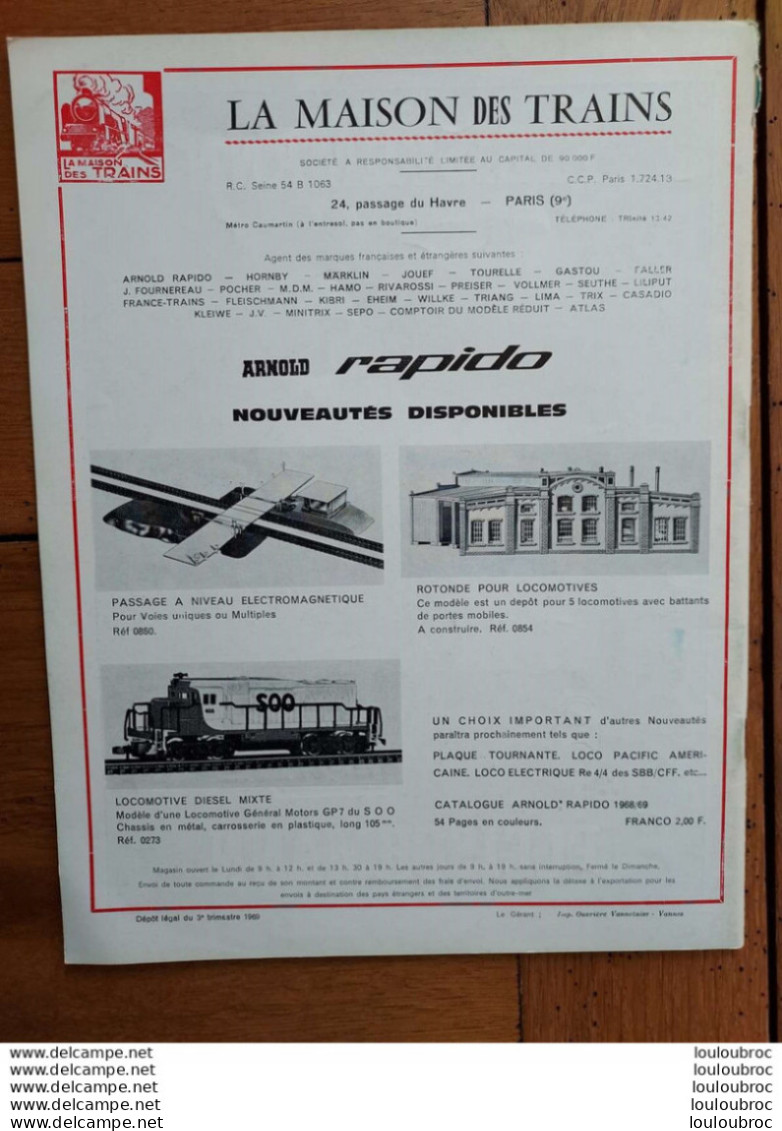 LOCO REVUE N°298 DE 1969 AMATEURS DE CHEMINS DE FER ET DE MODELISME PARFAIT ETAT - Trenes