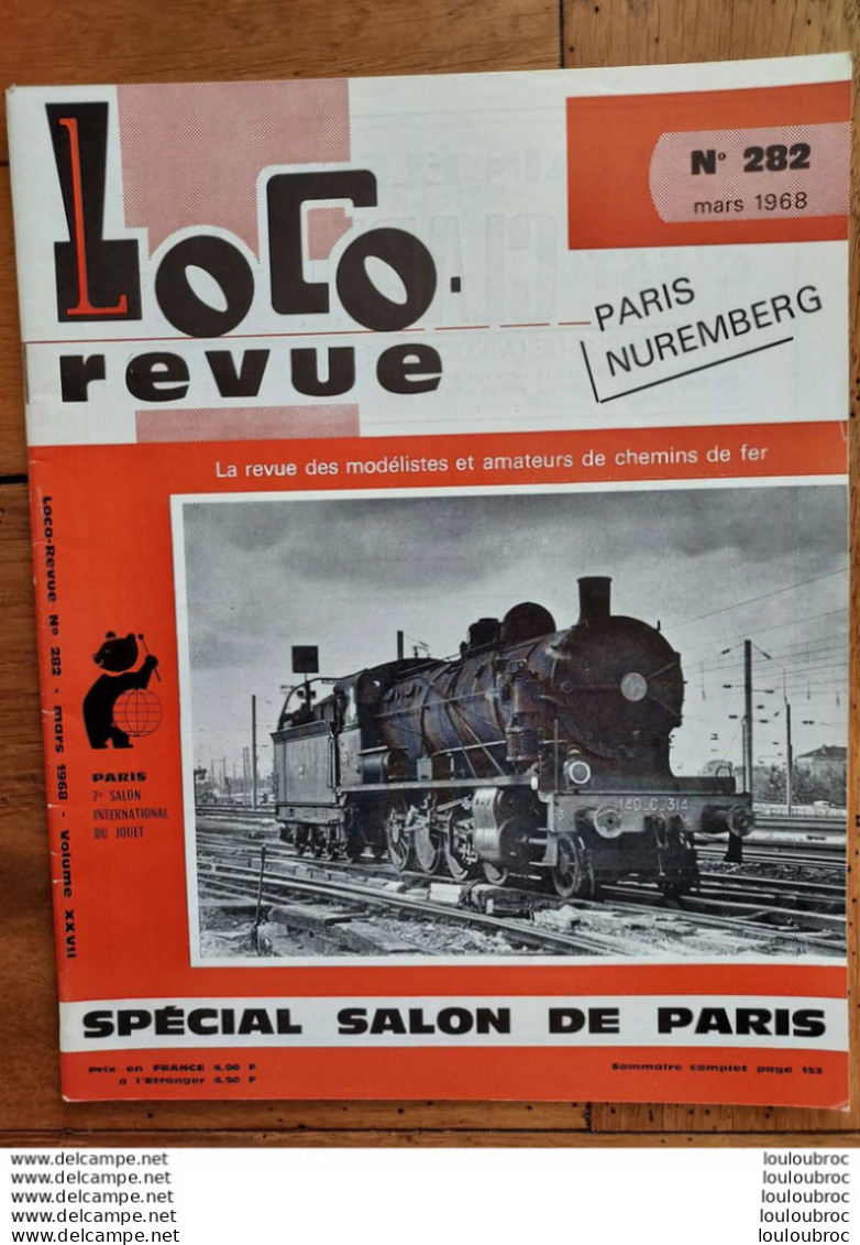 LOCO REVUE N°282 DE 1968 AMATEURS DE CHEMINS DE FER ET DE MODELISME PARFAIT ETAT - Treni